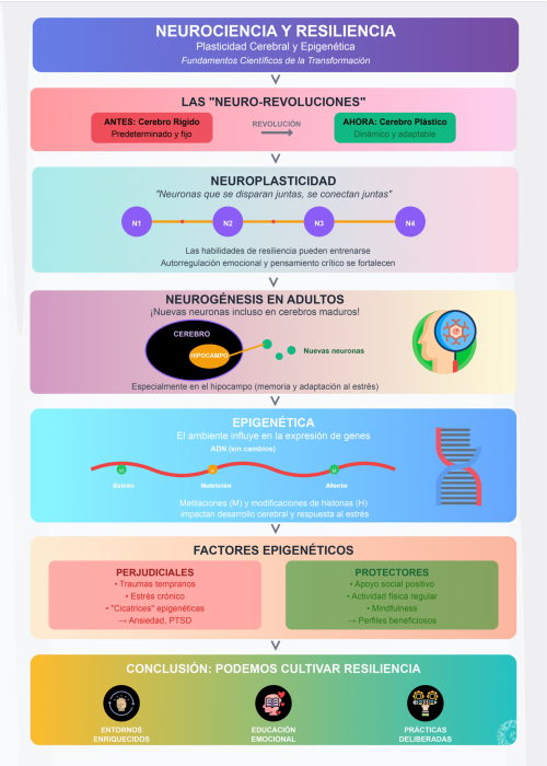 Neurociencia Resiliencia Infografia